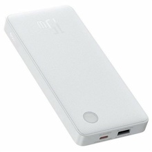 Akupank Baseus Airpow Lite 10000 mAh, 15 W, valge