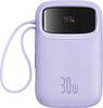 Akupank Baseus QPow 2 10000 mAh, 30 W, violetne