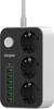 Pikendusjuhe Energizer EPB2500W00EU, 2500 W, 3x SCHUKO, 6x USB-A, 2 m, valge