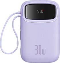 Akupank Baseus QPow 2 10000 mAh, 30 W, violetne
