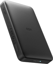 Akupank ESR Qi2 MagSlim 10000 mAh, magnetiline, must