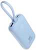 V&auml;line aku VEGER K1 (W1188) 10000 mAh, 35 W, sisseehitatud kaablitega Type C / Lightning, sinine