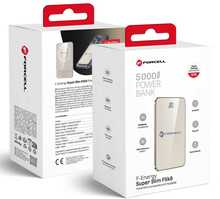 Väline akupank FORCELL F-ENERGY F5K8 Super Slim, 5000 mAh, titanium dessert