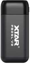 Laadija / akupank Xtar PB2SL V2, Li-ion 18650/20700/21700, must