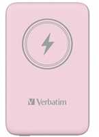Akupank Verbatim Charge n Go 10000 mAh, USB-C, roosa
