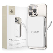 Akupank Tech-Protect PB31 LifeMag, 10000 mAh, valge