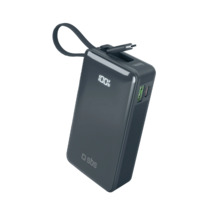 Akupank SBS 10000 mAh, integreeritud USB-C kaabliga, sinine