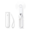 Kaasaskantav ventilaator Jisulife Life8 Plus, 4500 mAh, Power Bank funktsiooniga, valge