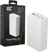 Varutoiteallikas Green Cell Greencell PowerPlay 30 30000 mAh, 22.5 W, must