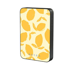 Väline aku Burga Magnetic Power Bank 5000 mAh, lemon tart, gunmetal
