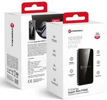 Varutoiteallikas FORCELL F-ENERGY F10K8 Super Slim, 10000 mAh, 15 W, must
