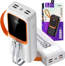 Akupank Kaku DENMEN 30000 mAh, valge