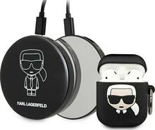 AirPods ümbris koos akupangaga Karl Lagerfeld KLBPPBOA2K 2000 mAh, must