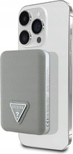 Akupank Guess Grained Triangle 5000 mAh, 15 W, USB-C, MagSafe, beež