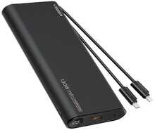 Akupank Veger TCE130 25000 mAh, 130 W, Type-C ja Lightning, must