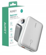 Varutoiteallikas Aukey PB-Y57 20000 mAh, 22.5 W, valge