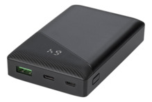 Akupank Deltaco PB-C1000 10000 mAh, 18 W, must