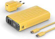 Akupank Realpower PB-20000 20000 mAh, 22.5 W, kollane