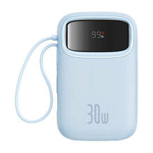 Akupank Baseus QPow 2 10000 mAh, 30 W, sinine