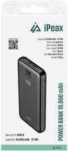 Varutoiteallikas iPeax Power Bank 10000 mAh, 2x USB-A