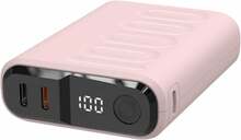 Akupank Realpower PB-10000C PD+ 10000 mAh, 3x Type-C, roosa