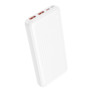 Akupank Borofone BJ80 Clever 10000 mAh, 22.5 W, QC 3.0, PD 20W, valge