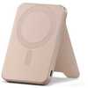 Akupank Satechi Qi2 5K Magnetic Power Bank koos alusega, 15 W, roosa