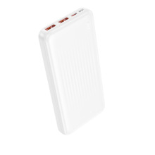 Akupank Borofone BJ80 Clever 10000 mAh, 22.5 W, QC 3.0, PD 20W, valge