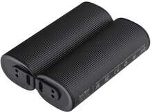 Veger powerbank 2 x 5000 mAh kätesoojendusega 2,4A, must ja hõbedane