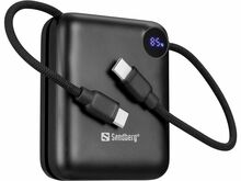 Akupank Sandberg Powerbank Connect 10000 mAh, PD 20W, must