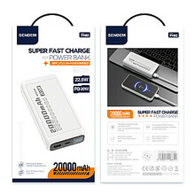 Akupank Sendem PH82, 20000 mAh, 2.4A, valge