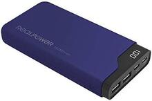 Akupank RealPower PB-15000C, 15000 mAh, 5 W, sinine