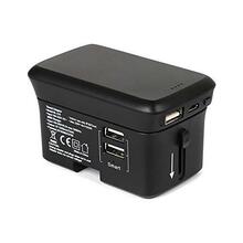 Akupank Realpower TravelCharge-4k, must, juhtmevaba laadimine