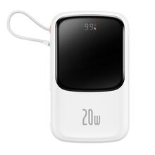 Akupank Baseus Qpow Pro 10000 mAh, 20 W, valge