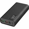 Akupank Platinet PD QC LED 20000 mAh, must