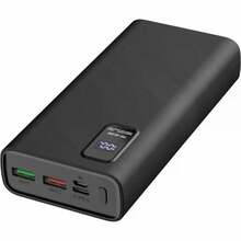 Akupank Platinet PD QC LED 20000 mAh, must