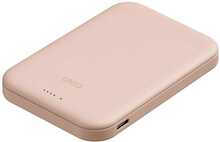 Akupank Uniq Lyden Lexa Magnetic 5000 mAh, PD USB-C MagSafe, roosa