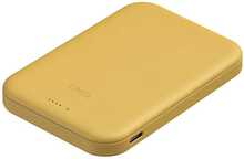 Akupank Uniq Lyden Lexa Magnetic 5000 mAh, PD USB-C MagSafe, kollane