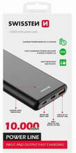 Akupank Swissten Power Bank 10000 mAh, 20 W, must