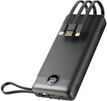 Akupank Veger C20 20000 mAh, Micro USB, Type-C, Lightning, must