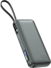 Akupank 4SMARTS Enterprise 20000 mAh, 165 W, integreeritud USB-C kaabliga, hall