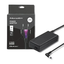 Toiteadapter Qoltec 51775 LG monitorile, 40 W, 19 V, 2.1 A, 6.5x4.4 mm, must