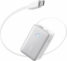 Akupank Anker Nano Power Bank 10K 45W, USB-C, valge