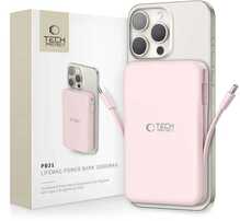 Akupank Tech-Protect PB31 LifeMag MagSafe 10000 mAh, roosa