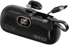 Varutoiteallikas Forever MTB-100, 5000 mAh, 22.5 W, must
