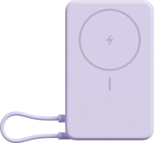 Akupank Xiaomi Magnetic Power Bank 10000, 33 W, sisseehitatud alusega, lilla