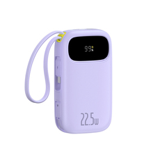 Akupank Baseus EnerFill FC21 Qpow 3 Ultra 20000 mAh, 22.5 W, digitaalne ekraan, lilla