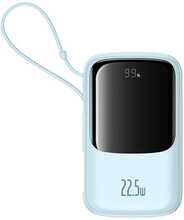 Akupank Baseus Qpow Pro+ 10000 mAh, 22.5 W, sinine