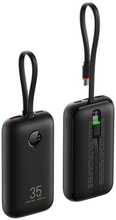 Akupank Veger K1 (W1188) 10000 mAh, PD QC3.0 35W, Type C ja Lightning, must