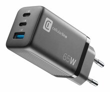 Adapter Cellularline Multipower Micro 65W, must